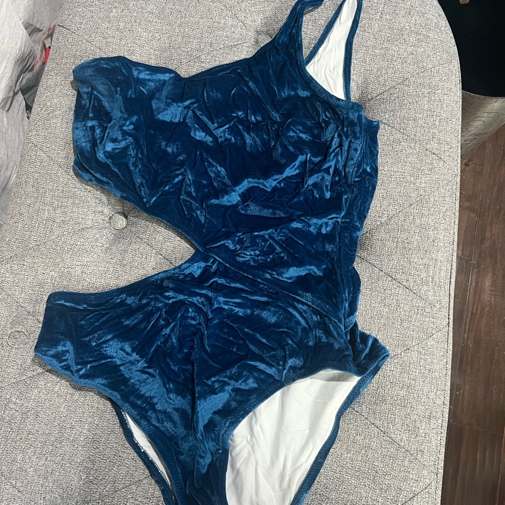 Dark blue bathing suit